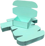 50 Pcs 4.3 x 3.1 x 2 inches Mini Size Corrugated Cardboard Gift Boxes Recyclable Shipping Boxes for Packing Jewelry Ornament Gift Craft Packaging Supplier (Mint green, 4.3 x 3.1 x 2")