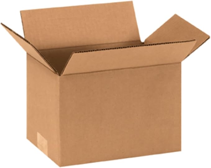 Secure Seal - 8x6x6 Pack of 100 Corrugated Cardboard Packing Shipping Mailing Moving Carton Boxes
