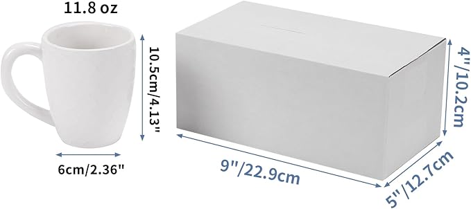 Hoikwo 9x5x4 Shipping Boxes Set of 25, White Corrugated Cardboard Box for Small Business for Packaging Mailing