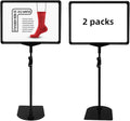 Sign Holder Stand,Sign Stand for Display,Adjustable Sign Holders For Table Top,Table Sign Holders 8.5 x 11,2 Packs,(Black, 39''height 2pcs)