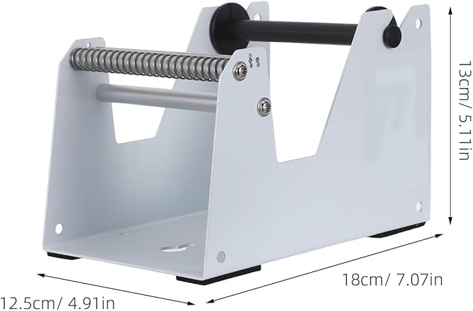 NUOBESTY Printer Label Dispenser Manual Sticker Roll Holder - Shipping Label Organizer Stand - Roll Dispenser Rack for Classroom Business Home