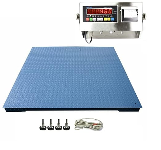 SellEton SL-800-4x4-5-SS-P NTEP (Legal) Industrial Floor Scale (48" x 48") 4' x 4' | 5,000 lbs x 1 lb w. Printer
