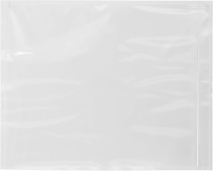 2000 Count 9.5" x 12" Shipping Label Envelopes, Clear Packing List Pouches with Self-Adhesive Back, Top Loading for Shipping Labels Sleeves, for Packing Slips, Labels Invoices & Paperwork. GPI