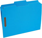 Staples Colored Reinforced Tab Fastener Folders Letter Size Assorted 50/Box