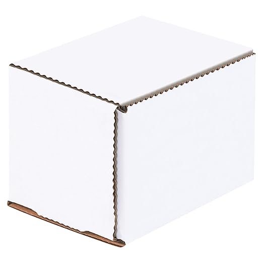 Box USA BM433 4"L x 3"W x 3"H, White (Pack of 50)