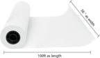 Kraft Paper Roll 36" x 98ft, White Craft Paper 80GMS for Gift Package/Bouquet Flower Wrapping/Kids Arts Drawing/Bulletin Board/DIY/Box Moving Filler/Shipping Supplies/Table Cover, Unwaxed & Uncoated