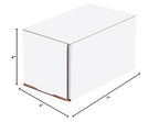 Box USA BM744 7"L x 4"W x 4"H, White (Pack of 50)