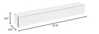 Box USA BM2733 27 1/2"L x 3 1/2"W x 3 1/2"H, White (Pack of 50)