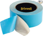 Brixwell 12 Rolls - Blue Double Coated Carpet Tape 2 Inch x 25 Yard Made in the USA