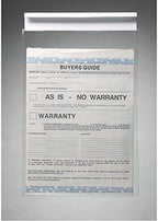 Generic Clip-On Window Form Holders - 9" x 13" Clear Pouch Form Holders for Car Dealership - Convenient Document Display Solution - Pack of 150