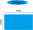 STARLIBOO Colored Labels Stickers 3 x 2 Inch, Removable Rectangle Moving Labels Stickers, 250Pcs Garage Sale Price Stickers, Adhesive Moving Labels for Boxes(Blue)