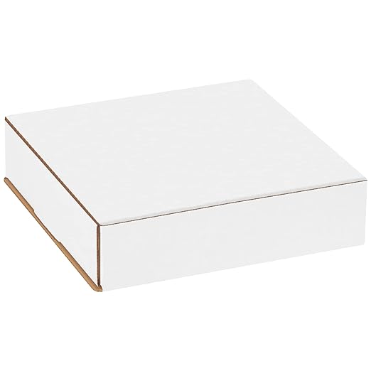 Box USA BM882 8"L x 8"W x 2"H, White (Pack of 50)