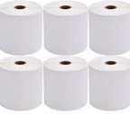9527 Product 4x6 Direct Thermal Shipping Labels for Zebra 2844 ZP-450 ZP-500 ZP-505,Blank,450 Labels/Roll, 1" Core,Total 6 Rolls