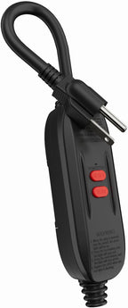 1 FT/30CM GFCI Extension Cord, 14AWG Heavy Duty Short Power Cable, 15A/125V, ETL Listed Inline GFCI Plug with Auto Reset for Pressure Washer, Vending Machine, Hot Tub, Outdoor Use