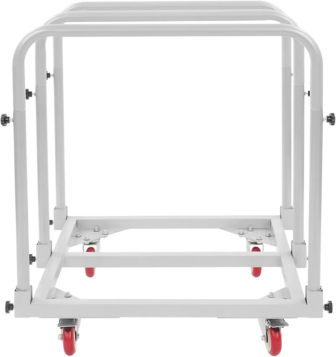 Steel Panel Truck, 1400lbs Heavy Duty Lumber Drywall Dolly Cart with 4" Swivel Casters, Table Dolly with Crossbeam & 3 Side Handrails for Garage, Home, Warehouse, 31" L X 28" W X 35" H (Grey)