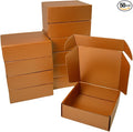 50 Pcs 6.3 x 6 x 1.6 inches Shipping Boxes for Small Business Cardboard Corrugated Mailer Boxes for Shipping Packaging Holidays Craft Gifts Giving Products (Copper, 6.3 x 6 x 1.6")