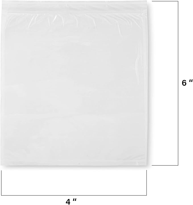 MT Products Blank Envelope Shipping Label Sleeves - 4" x 6" Packing Slip Pouches for Shipment/Return - Pack of 100