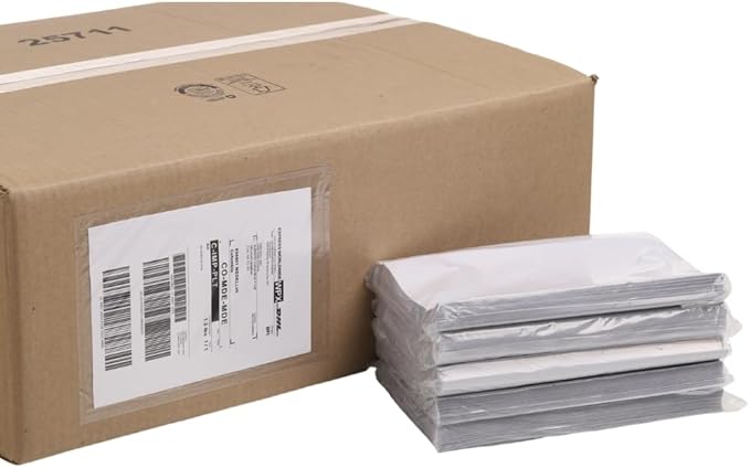 500 Units, 4.5"x5.5" Clear Packing List Shipping Label Envelopes - Heavy Duty Adhesive, Ideal for Labels, Invoices & Documents