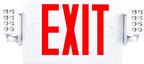 Sunco Exit Signs With Emergency Lights, Two Adjustable LED Lights With Backup Battery, Red, 94V-0 Fire Resistant, 120-277V, Wall Or Ceiling Mount, Commercial Grade UL.