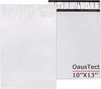 OausTect White Poly Mailers 10X13 inches,100 Pack Shipping Bags with Strong Self-sealing Adhesive Waterproof and Tear Proof for Clothing,Books