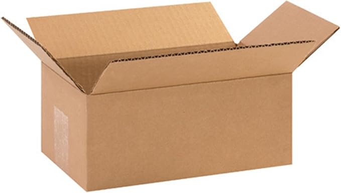 Secure Seal - 10x6x4 Pack of 25 Corrugated Cardboard Packing Shipping Mailing Moving Carton Boxes