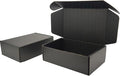 Small Black Shipping Boxes for Small Business Pack of 25-9x6x3 inches Cardboard Corrugated Mailer Boxes for Shipping Packaging Craft Gifts Giving Products
