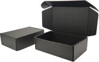 Small Black Shipping Boxes for Small Business Pack of 25-9x6x3 inches Cardboard Corrugated Mailer Boxes for Shipping Packaging Craft Gifts Giving Products