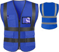 Personalized High Reflective Safety Vest Custom Hi Vis Safety Vest Men Women Construction Workwear Security Vest