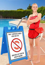 Signicade Deluxe Portable Sign Stand in Blue - sd-140-BU