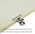 HAHIYO 0.87inch Silver Bulldog Clips Metal File Hinge Binder Clips Clamps Save Space Strong Spring Jaws Rock Solid Grip Book Lay Flat Deburred Edge for Hang Photos Wall Grid Dog Food 30PCS