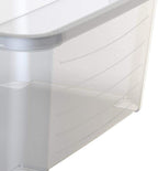 Life Story 18 Pack Light Duty Stackable Storage Bin, 55 Quart Home Organizer, Versatile Lightweight Locking Bins with Carrying Handles, Clear