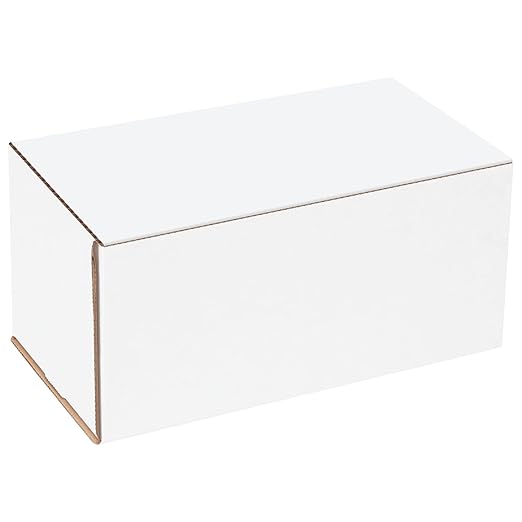 Box USA BM1055 10"L x 5"W x 5"H, White (Pack of 50)