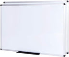 VIZ-PRO Large Magnetic Dry Erase White Board for Wall, 48 X 48 inches, Pack of 2, 4' x 4' Aluminum Framed Whiteboard with Marker Tray for School Office Home