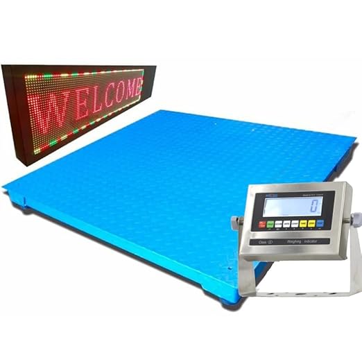 SellEton Industrial NTEP 48" x 48" Floor Scale Water Resistant Package | 5,000 Lbs X 1 Lb