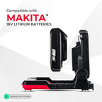 Master Tailgaters FLUD 4000 LED Work Flood Light Compatible for Makita 18v Battery