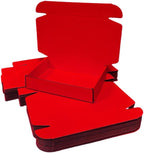 10 Pcs 11.8 x 7.9 x 3.2 inches Corrugated Cardboard Gift Boxes Recyclable Shipping Boxes for Mailing & Holidays, Wedding, Birthday, Gifts Packaging (Red, 11.8 x 7.9 x 3.2")
