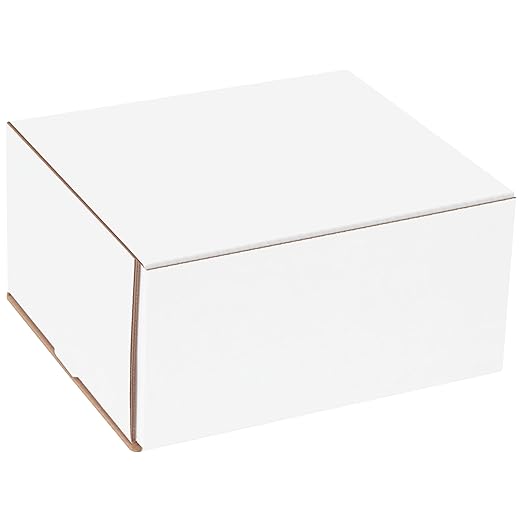 Box USA BM874 8"L x 7"W x 4"H, White (Pack of 50)