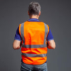 Tydon Guardian Reflective Safety Vest for Women Men High Visibility Security With Pocket Zipper Front Meet ANSI/ISEA Standard