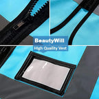 BeautyWill Custom Logo Safety Vest Class2 High Visibility Reflective Vest Breathable Construction Vest