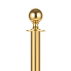 Red-Gold Stanchions Posts, 6 Packs Stanchion Set Crowd Control Barriers with 4.9 ft Red Velvet Rope, Stanchions and Velvet Ropes Red Carpet Poles for Party Supplies
