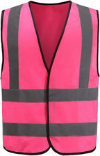 AYKRM 12 colour High visibility viz vest hi vis viz reflective work construction safety vest (XS-8XL)
