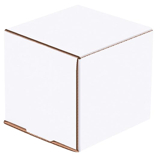 BOX USA Shipping Boxes Small 4"L x 4"W x 4"H, 50-Pack | Corrugated Cardboard Box for Packing, Moving and Storage