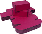 50 Pcs 4.3 x 3.1 x 2 inches Mini Size Corrugated Cardboard Gift Boxes Recyclable Shipping Boxes for Packing Jewelry Ornament Gift Craft Packaging Supplier (Cranberry, 4.3 x 3.1 x 2")