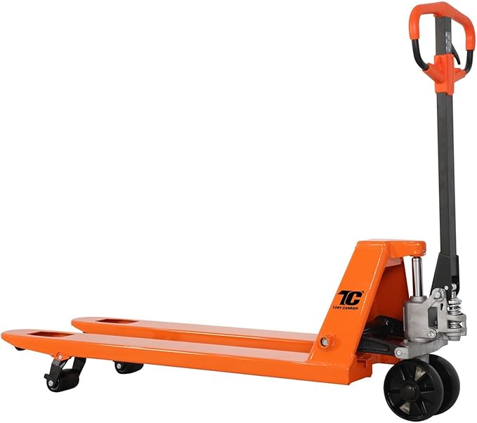 Tory Carrier Manual Pallet Truck - 5500LBS High - Capacity, 21" x 48" Extended Forks, Industrial - Grade Heavy - Duty Solution for Efficient Warehouse & Factory Material Handling