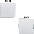 6x6x2 inch Small White Mailers Boxes Recyclable Corrugated Gift Box for Packaging Shipping Set of 10