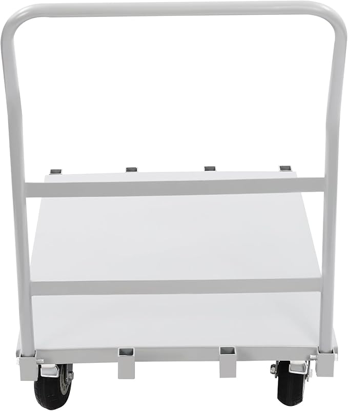 36"x24" Heavy Duty Platform Truck Cart, 2000lbs Capacity Steel Flatbed Cart with Front Handle & Side Hanldes, Industrial Grade Steel Hand Push Dolly Cart for Garden, Warehouse＆Yard