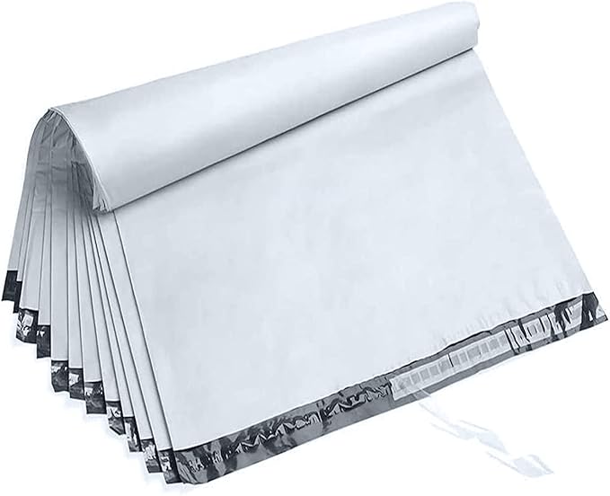 OausTect 14.5" x 19" Large White Poly Mailers,100 Pcs Shipping Envolopes with Strong Self-sealing Adhesive Waterproof and Tear-Proof