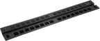 VEVOR 3.28 ft Cable Protector Ramp, 4 Pack of 1 Channel, 18000 lbs/axle Capacity Heavy Duty Rubber Speed Bumps, Floor Cord Cable Protector Wire Cover, for Residential Areas, Private Garages, Gardens