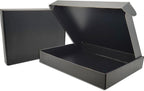 Black Shipping Boxes for Small Business Pack of 25-13x10x2 inches Cardboard Corrugated Mailer Boxes for Shipping Packaging Craft Gifts Giving Products