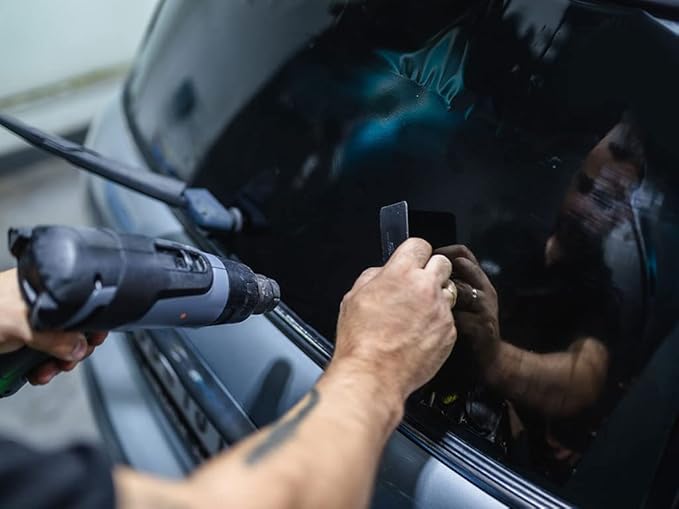 Rvinyl Window Tint Kit Compatible with Dodge Grand Caravan 2008-2020 - Black 5% - Single Ply No Bubble Film - Do it Yourself Vehicle Front Precut Kit